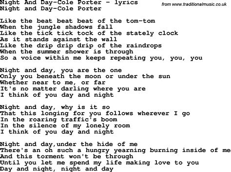 night and day lyrics